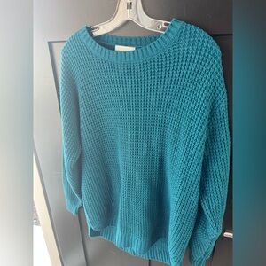 Zenana teal sweater